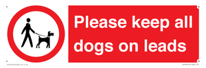 Please keep all dogs on leads